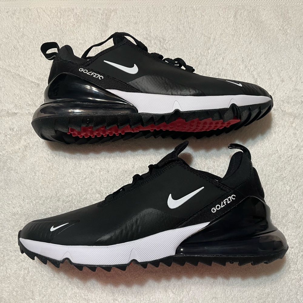 Nike Air Max 270 G Golf Shoes Black White CK6483-001 Mens